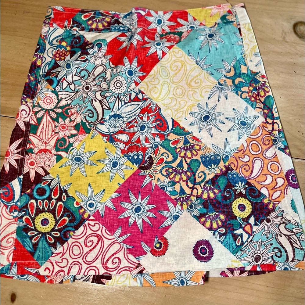 Rip Skirt Brand women’s patchwork wrap around skirt. Size small.